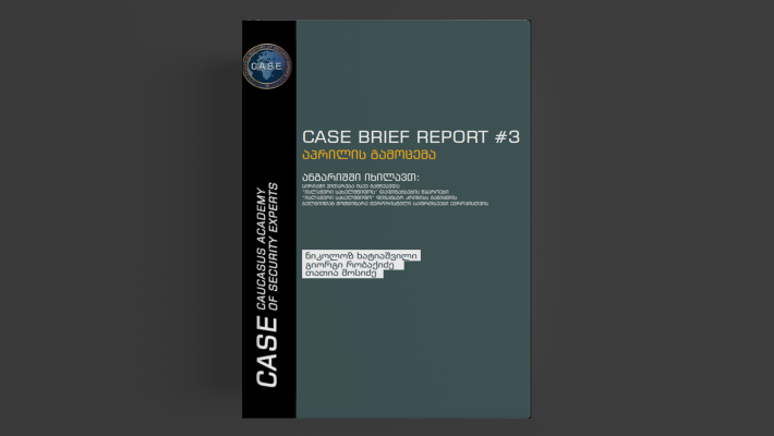 CASE BRIEF REPORT აპრილის გამოცემა